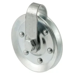 Prime-Line 3 in. D Steel Pulley /Strap and Bolt
