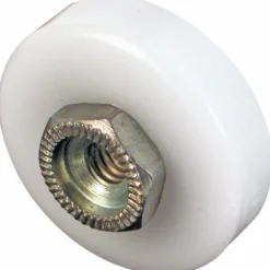 Prime-Line 3/4 in. D White Plastic/Steel Tub Enclosure Roller 4 pk