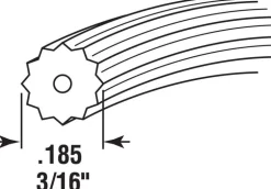 Prime-Line 0.185 in. D X 500 ft. L Screen Spline