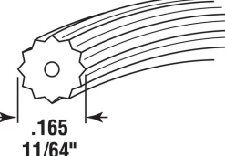 Prime-Line 0.155 in. D X 500 ft. L Screen Spline