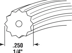 Prime-Line 0.25 in. D X 250 ft. L Screen Spline
