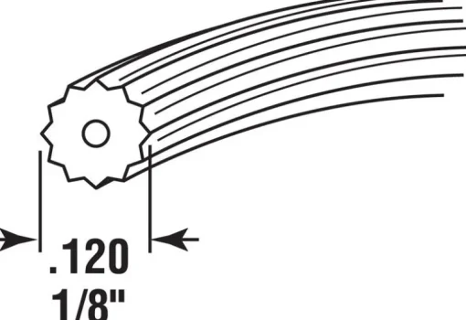 Prime-Line 0.12 in. D X 25 ft. L Screen Spline