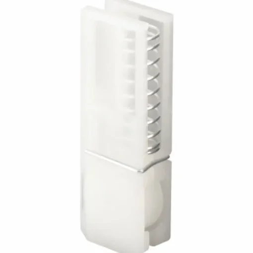 Prime-Line 3/4 in. D X 1/4 in. L Matte White Nylon Roller Assembly 2 pk