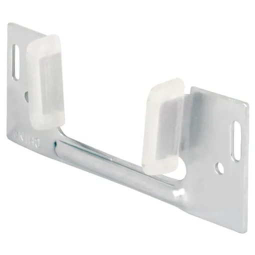 Prime-Line 1.38 in. D X 3.25 in. L Mill Silver Steel Pocket Door Slide Guide 1 pk