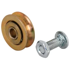 Prime-Line 1 in. D X 5/16 in. L Mill Steel Roller Assembly 2 pk