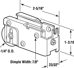 Prime-Line 1-1/4 in. D X 0.72 in. L Steel Roller Assembly 1 pk