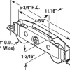 Prime-Line 1-1/4 in. D X 0.31 in. L Steel Roller Assembly 1 pk