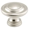 Prime-Line 1-11/16 in. D X 1.69 in. L Satin Silver Metal Bi-Fold Door Knob 1 pk