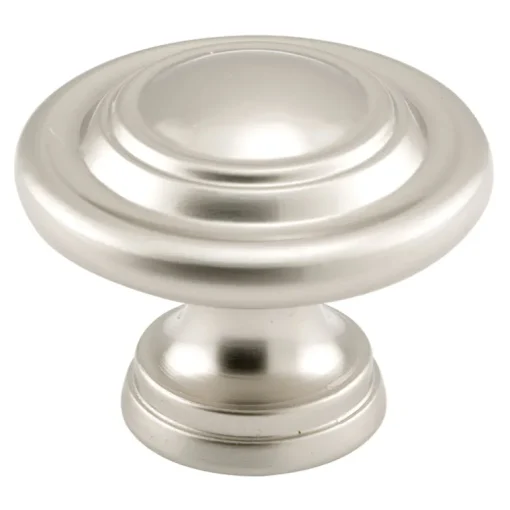Prime-Line 1-11/16 in. D X 1.69 in. L Satin Silver Metal Bi-Fold Door Knob 1 pk