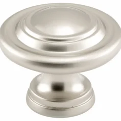 Prime-Line 1-11/16 in. D X 1.69 in. L Satin Silver Metal Bi-Fold Door Knob 1 pk