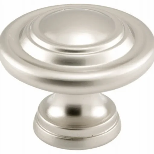 Prime-Line 1-11/16 in. D X 1.69 in. L Satin Silver Metal Bi-Fold Door Knob 1 pk