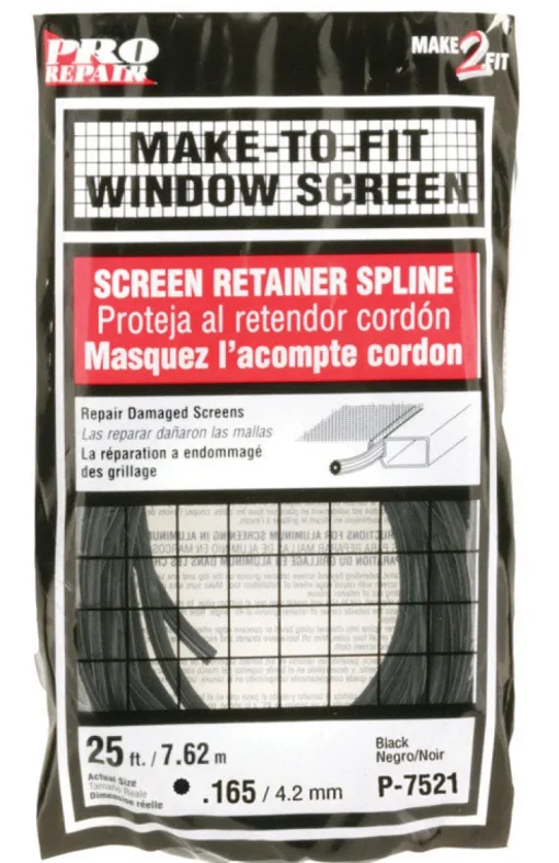 Prime-Line 0.17 in. D X 300 in. L Screen Spline