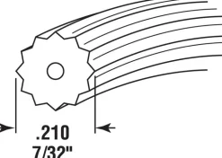 Prime-Line 0.21 in. D X 300 in. L Screen Spline