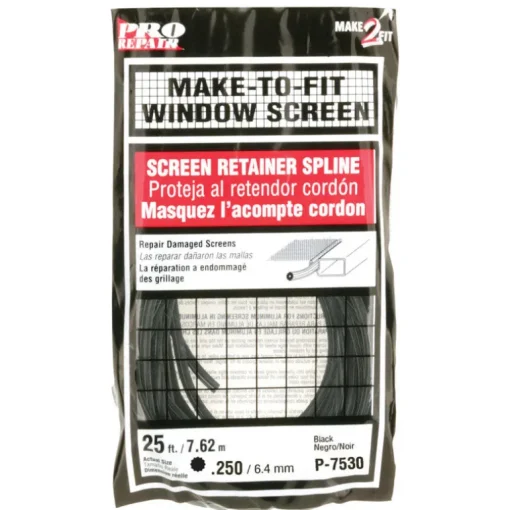 Prime-Line 0.25 in. D X 300 in. L Screen Spline