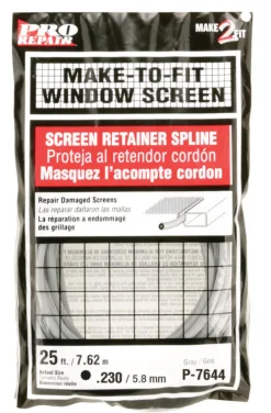 Prime-Line 0.23 in. D X 25 in. L Screen Spline
