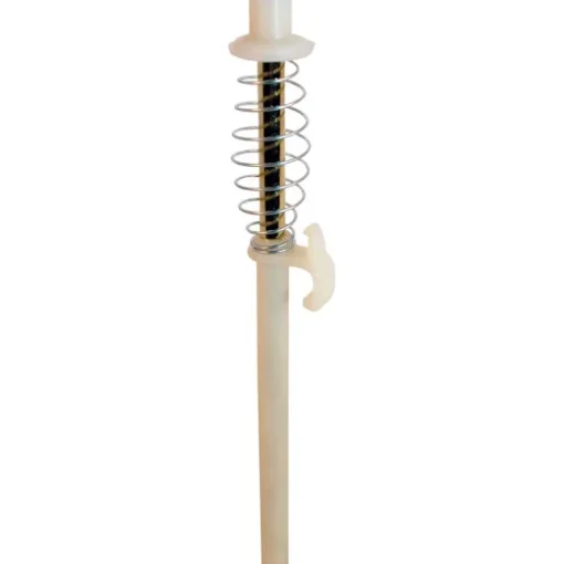 Prime-Line 3/8 in. D X 6-3/8 in. L White Steel Pivot Rod Assembly 1 pk