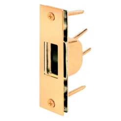 Prime-Line 4.875 in. H X 1.25 in. L Brass-Plated Steel High Security Box Strike