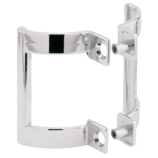 Prime-Line 2 in. H X 1-1/5 in. W Chrome Silver Frameless Shower Door Handle