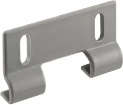 Prime-Line 7.35 in. H X 1-1/2 in. W Gray Frameless Shower Door Bottom Guide