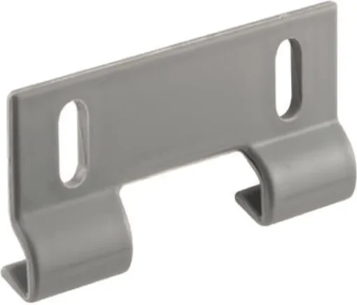 Prime-Line 7.35 in. H X 1-1/2 in. W Gray Frameless Shower Door Bottom Guide