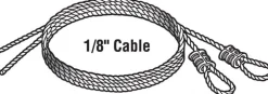 Prime-Line 25 in. L 75 lb Torsion Spring Cable