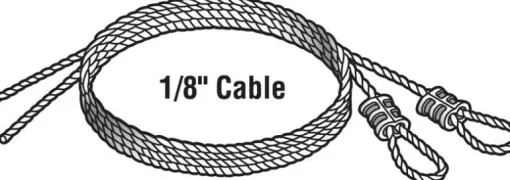 Prime-Line 25 in. L 75 lb Torsion Spring Cable