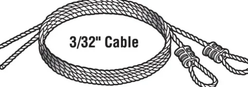 Prime-Line 104 in. L 75 lb Torsion Spring Cable
