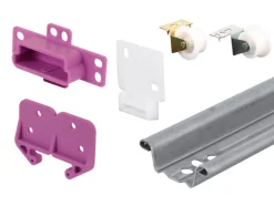 Prime-Line 22 in. L Plastic Center Guide Drawer Guide Roller Assembly 1 pk