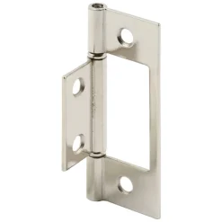 Prime-Line 3 in. L Satin Nickel Bi-fold Door Hinge 2 pk