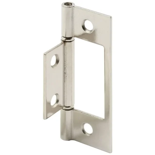 Prime-Line 3 in. L Satin Nickel Bi-fold Door Hinge 2 pk