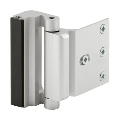 Prime-Line 2-3/16 in. L Satin Nickel Silver Aluminum Entry Door Blocker 1 pk