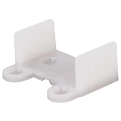 Prime-Line 1-5/16 in. L White Plastic Sliding Door Guide 1 pc
