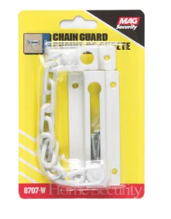 Prime-Line 3.31 in. L White Steel Chain Door Guard