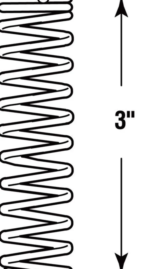 Prime-Line 3 in. L X 1-1/8 in. D Compression Spring 2 pk