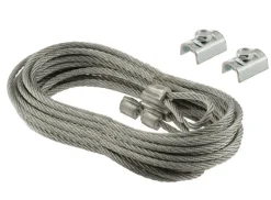 Prime-Line 104 in. L X 1/8 in. D Carbon Steel Safety Cables