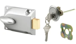 Prime-Line 1.5 in. W X 3.75 L Diecast Deadbolt Lock