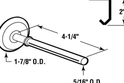 Prime-Line 7/16 in. W X 1-7/8 in. D Steel Garage Door Roller