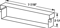 Prime-Line 7.5 in. W X 2.25 in. H Satin Nickel Mail Slot Sleeve