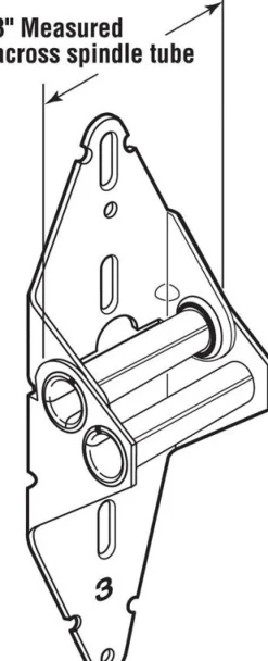 Prime-Line 3 in. W X 11.75 in. L X 0.44 in. D Steel Garage Door Hinge