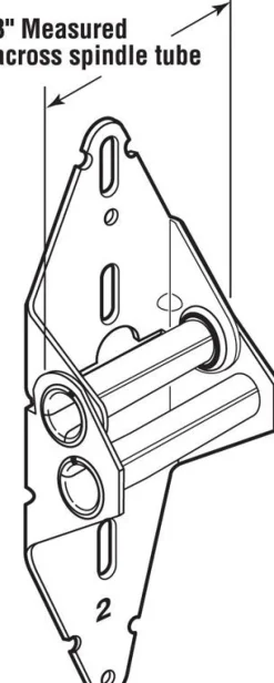 Prime-Line 3 in. W X 11.75 in. L X 0.44 in. D Steel Garage Door Hinge