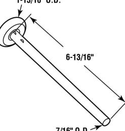 Prime-Line 7/16 in. W X 6.5 in. L X 1-13/16 in. D Steel Garage Door Roller