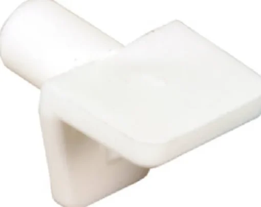 Prime-Line White Plastic Shelf Support Peg 5 mm Ga. 0.7 in. L
