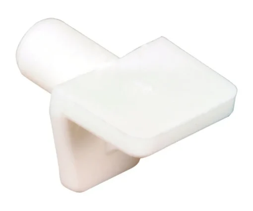 Prime-Line White Plastic Shelf Support Peg 5 mm Ga. 0.7 in. L