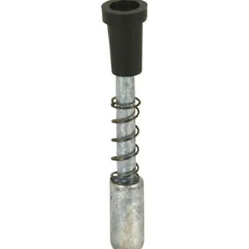 Prime-Line Black Aluminum Window Screen Plunger Latch 7/32 in. W X 1-1/2 in. L 1 pk
