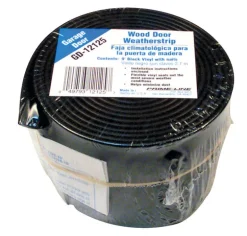 Prime-Line Black Vinyl Weatherstrip For Garage Doors 9 ft. L X 1-3/8 in.