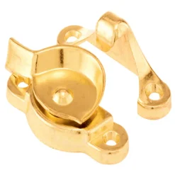Prime-Line Brass-Plated Gold Die-Cast Zinc Sash Lock 1 pk