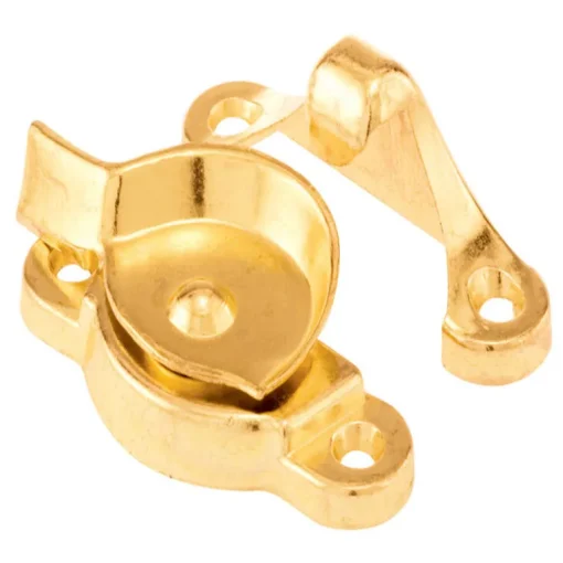 Prime-Line Brass-Plated Gold Die-Cast Zinc Sash Lock 1 pk