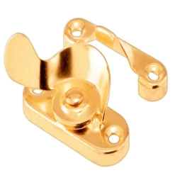 Prime-Line Brass-Plated Gold Steel Sash Lock 1 pk