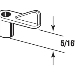 Prime-Line Bright White Plastic Screen Clip For 5/16 inch 12 pk