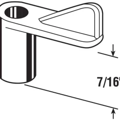 Prime-Line Bright White Plastic Screen Clip For 7/16 inch 12 pk